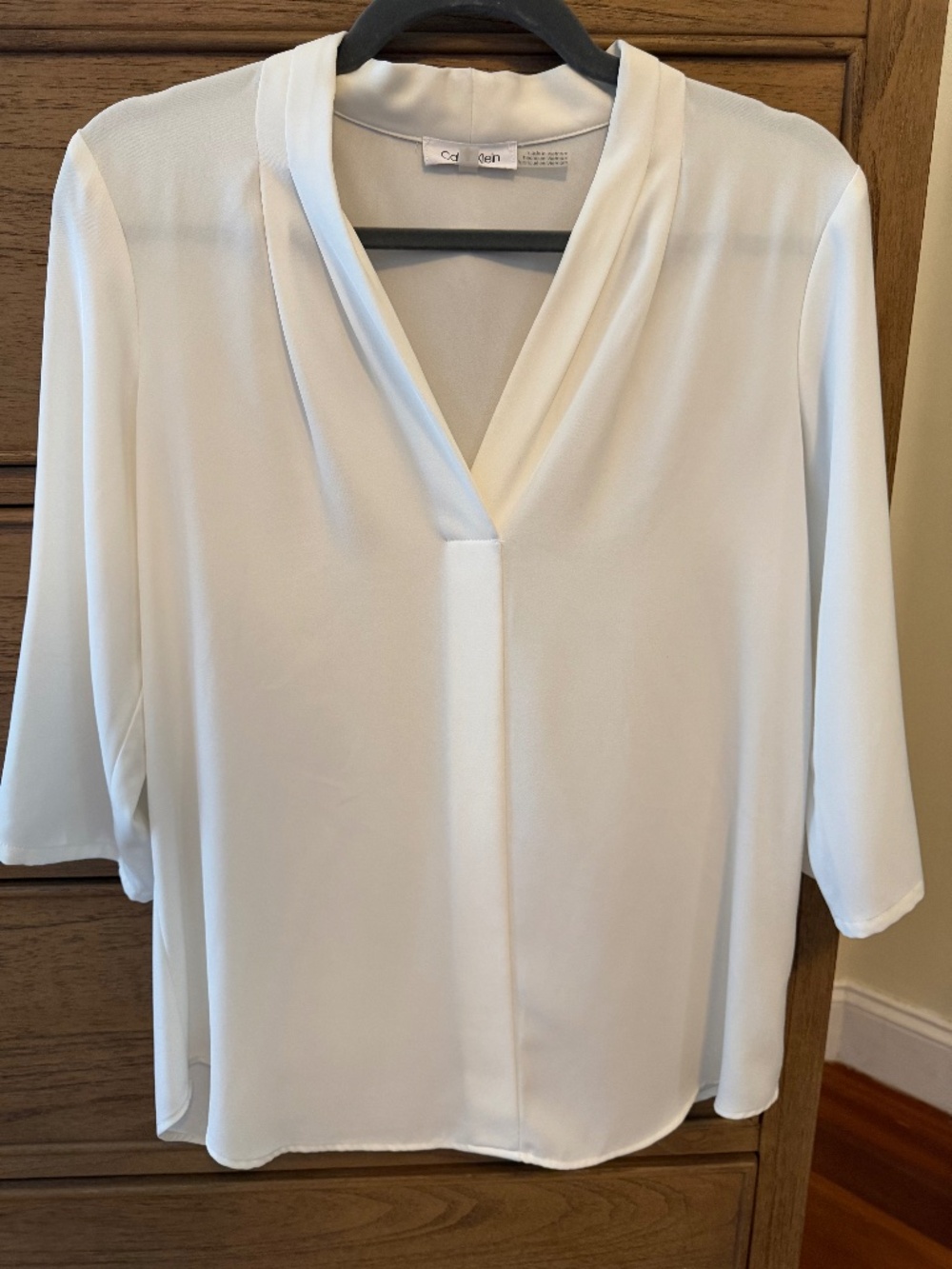 Calvin Klein women's medium (M) off white top
